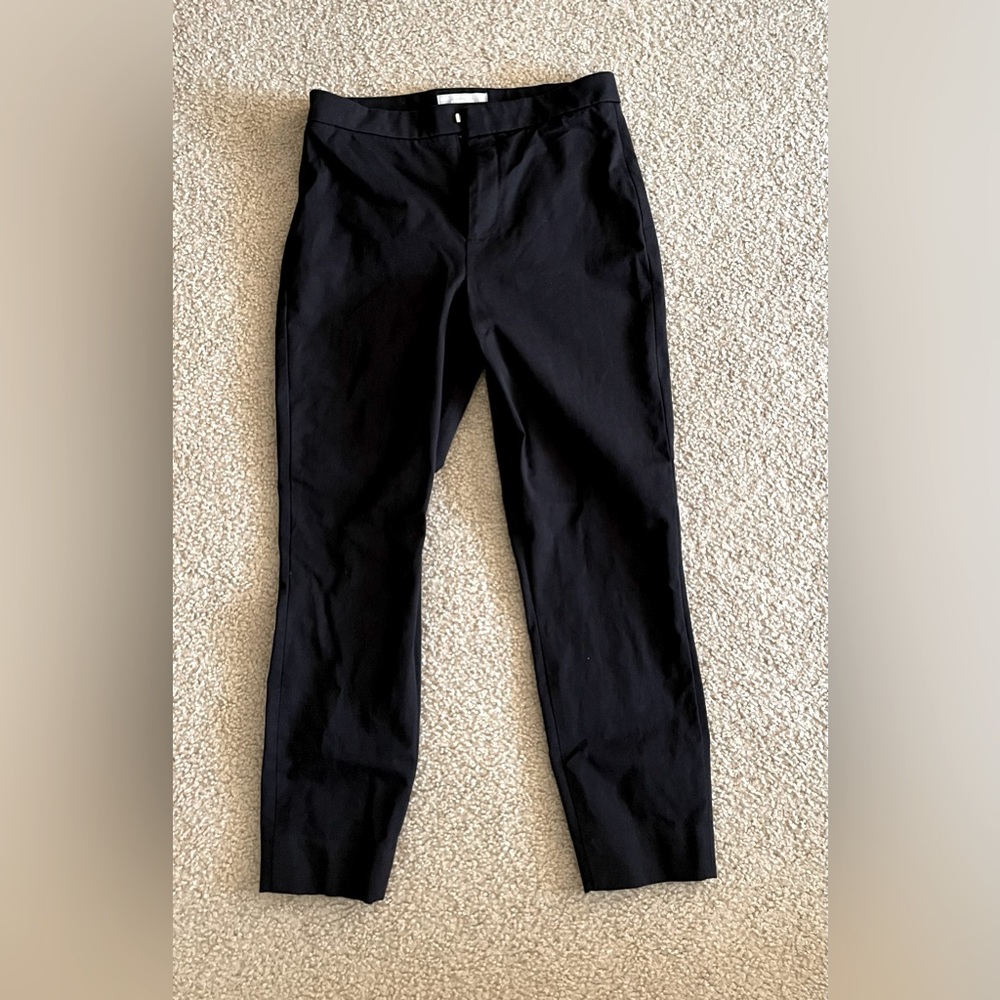 Everlane Fixed Waist Stretch Cotton Pant Black 6